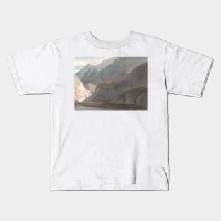 On the Lake of Como by Francis Towne Kids T-Shirt